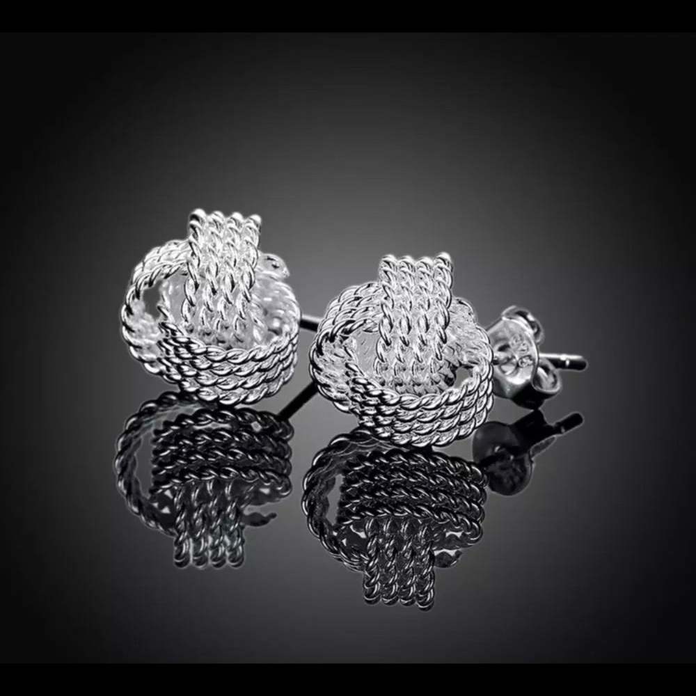 Knot stud earrings birthday anniversary gift for wife girlfriend